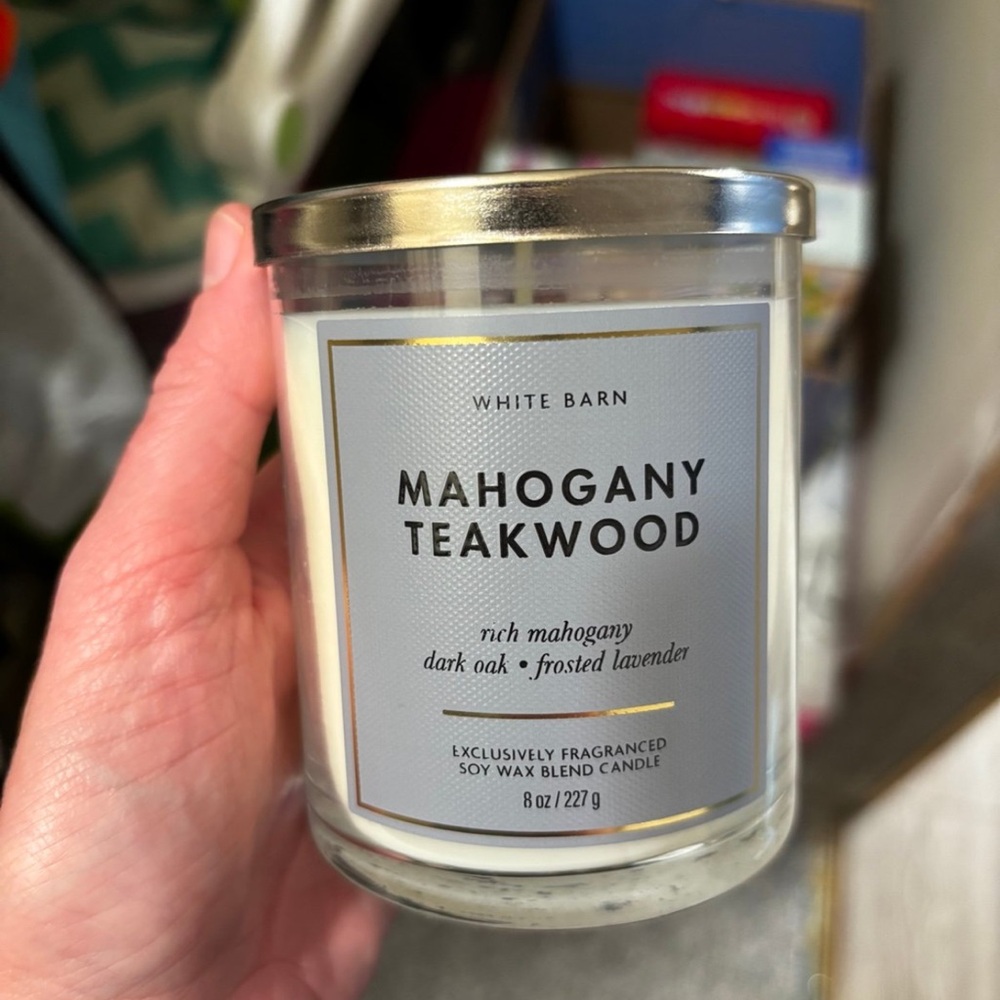 White Barn Mahogany Teakwood Mini Candle